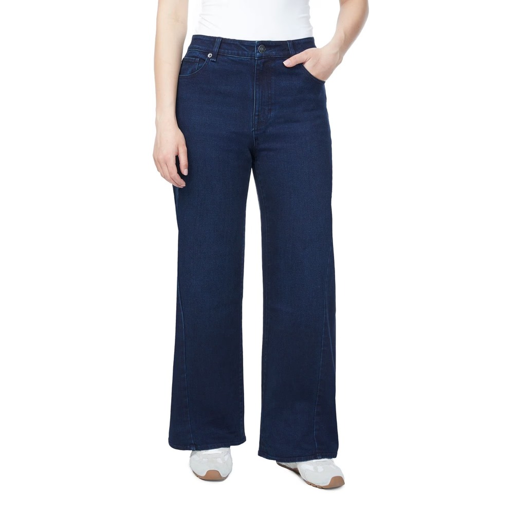 Hudson Womens Wide Leg High Waist Jeans Medium Wash Blue Size 6